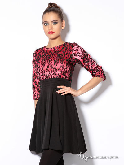 Платье L.a.v.fashion, цвет черный, красный