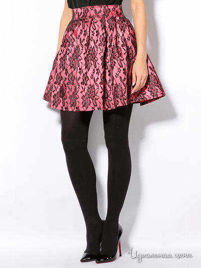 Юбка L.A.V. Fashion, цвет красный, черный