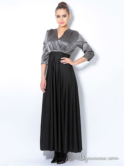 Платье L.A.V. Fashion, цвет серый, черный
