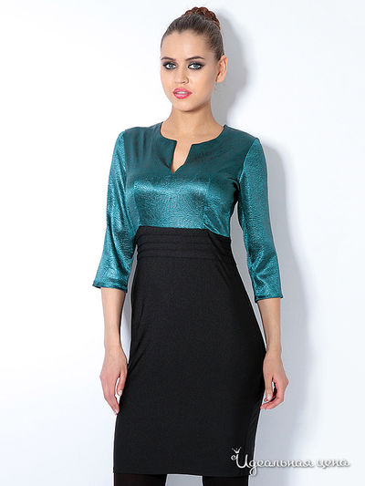 Платье L.A.V. Fashion, цвет зеленый, черный