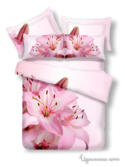 Комплект постельного белья Евро Famille, цвет мультиколор