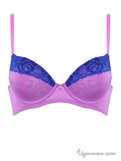 Бюстгальтер пуш-ап Tenerezza, цвет лиловый, синий