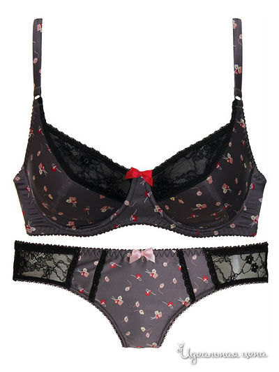 Бюстгальтер Primavera, цвет черный, красный
