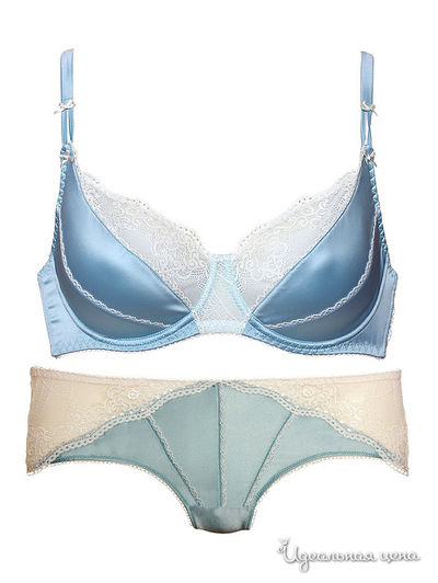 Бюстгальтер Primavera, цвет голубой, белый