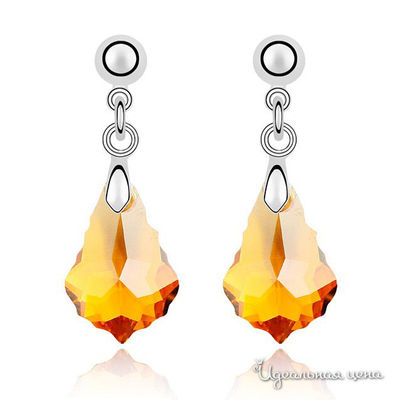 Пусеты Lucky Line, цвет желтый