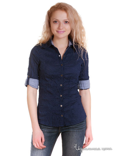 Рубашка C'est Beau la Vie!, цвет синий