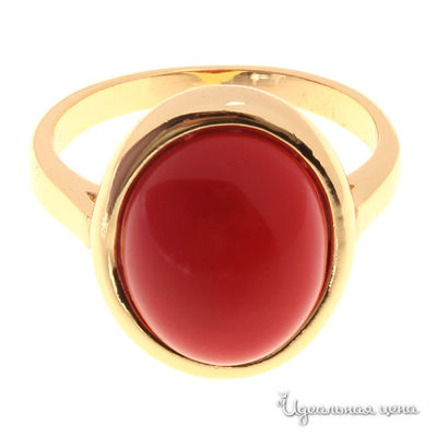 Кольцо Migura, цвет золотой, красный