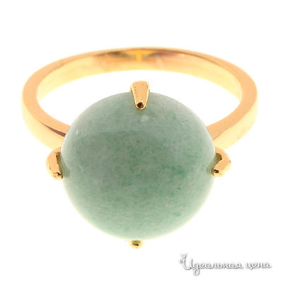 Кольцо Migura, цвет золотой, светло-зеленый