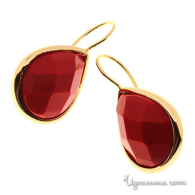 Серьги Migura, цвет золотой, красный