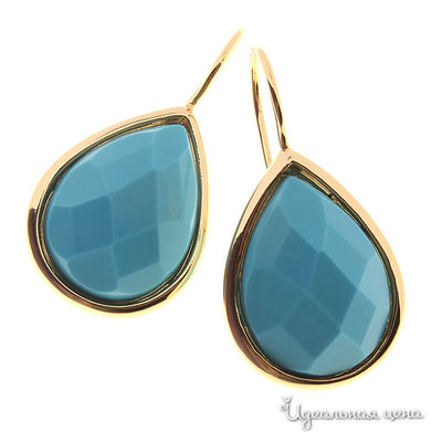 Серьги Migura, цвет золотой, бирюзовый