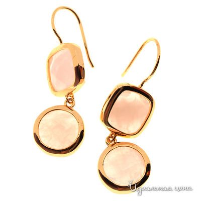 Серьги Migura, цвет золотой, розовый