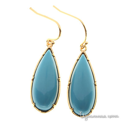 Серьги Migura, цвет золотой, бирюзовый