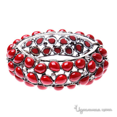 Браслет Migura, цвет серебряный, красный