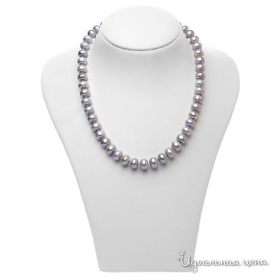 Бусы Эсмеральда, цвет серый