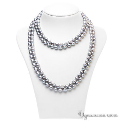 Бусы Migura, цвет серый