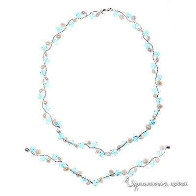 Комплект Эсмеральда, цвет белый, голубой