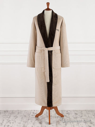 Халат Togas, цвет кремовый, коричневый бордюр