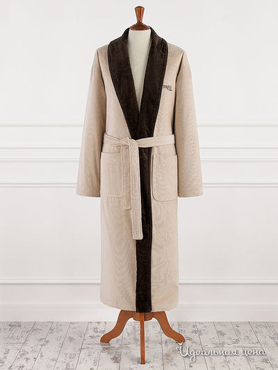 Халат Togas, цвет кремовый, коричневый бордюр