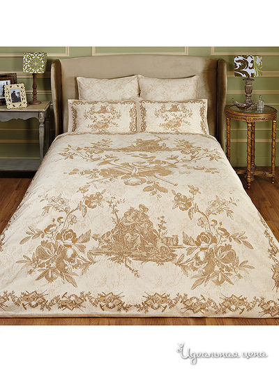 Комплект постельного белья Евро Togas, цвет бежевый