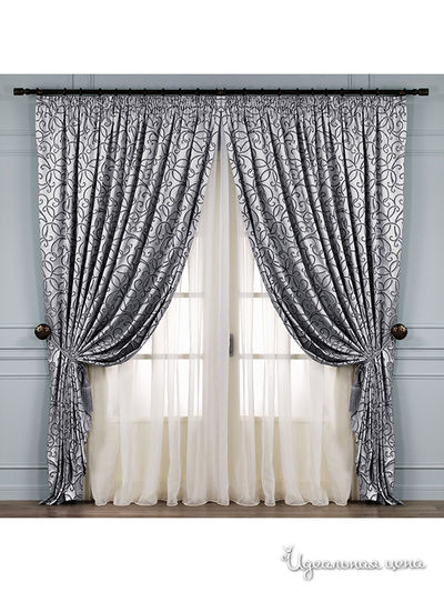 Комплект штор Togas, цвет серый