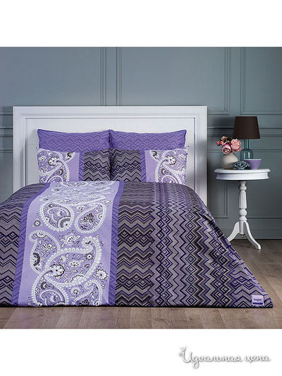 Комплект постельного белья, 2-спальный Daily by T., цвет фиолетовый