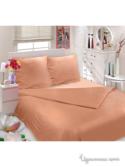 Комплект постельного белья двуспальный Сова и Жаворонок, цвет коричневый
