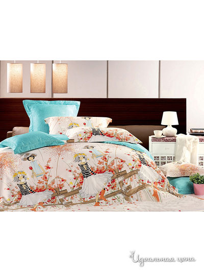 Комплект постельного белья семейный Tiffany&#039;s secret, цвет мультиколор