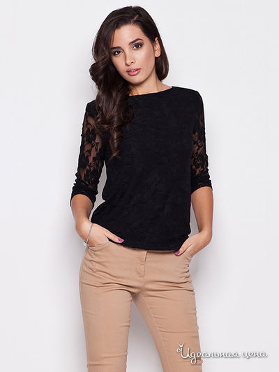 Блуза Katrus, цвет черный