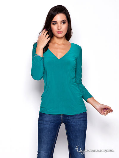 Блуза Katrus, цвет зеленый