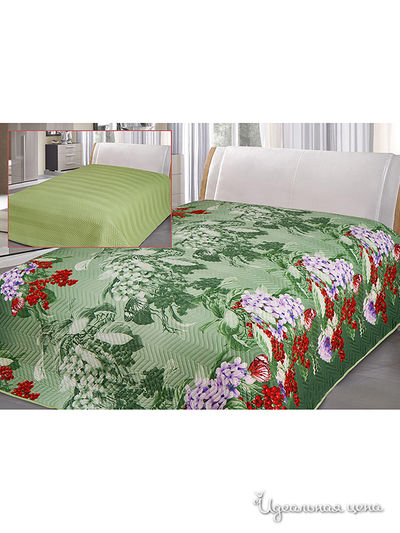 Покрывало, 215*240 см Goldtex, цвет зеленый