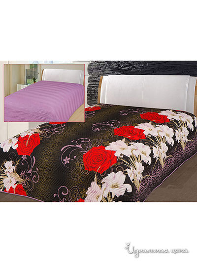 Покрывало, 215*240 см Goldtex, цвет черный, белый