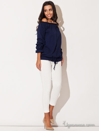 Блуза Katrus, цвет темно-синий