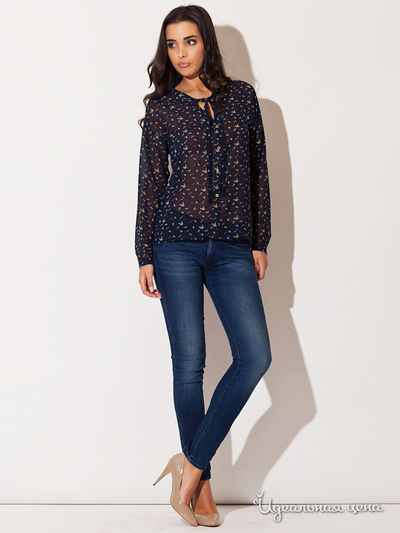Блуза Katrus, цвет темно-синий