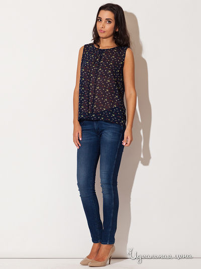 Блуза Katrus, цвет темно-синий