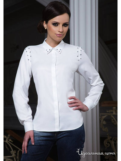 Блуза E. Levy, цвет белый