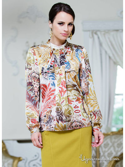 Блуза E. Levy, цвет мультиколор