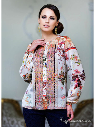 Блуза E. Levy, цвет мультиколор