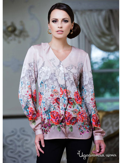 Блуза E. Levy, цвет мультиколор