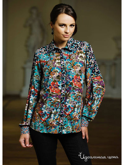 Блуза E. Levy, цвет мультиколор