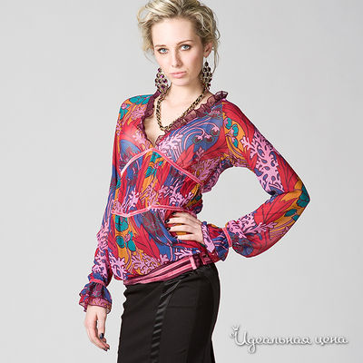 Топ Fraccomina, цвет цвет мультиколор