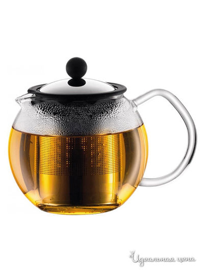 Чайник, 0.5 л Bodum, цвет черный