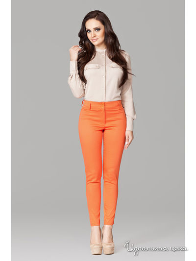 Брюки Figl, цвет оранжевый