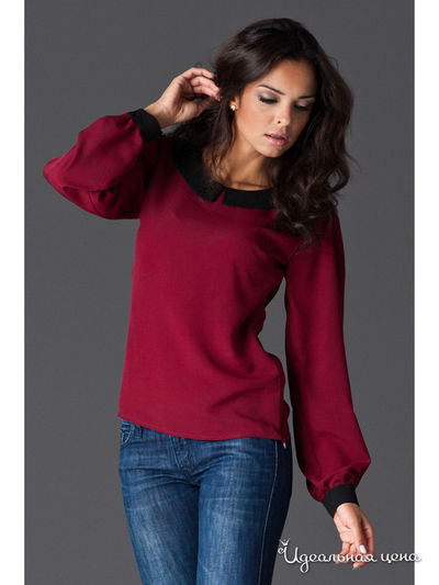 Блуза Figl, цвет бордовый
