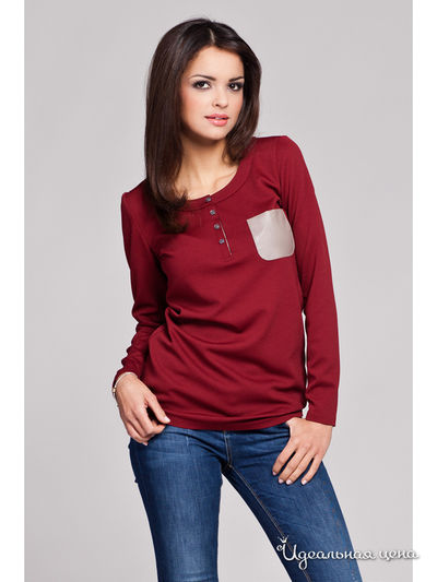 Лонгслив Figl, цвет бордовый