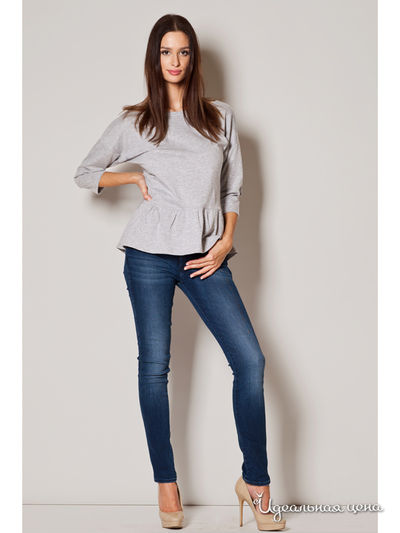 Блуза Figl, цвет серый