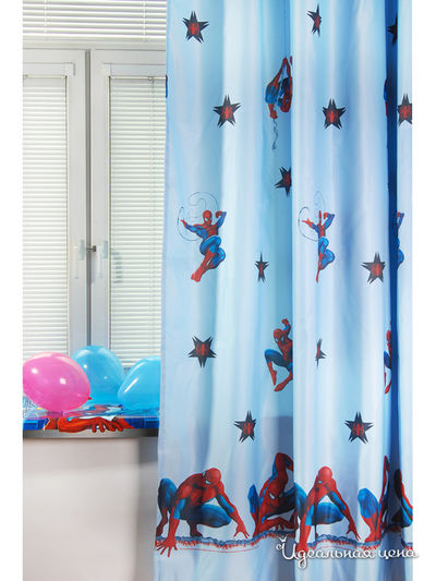 Шторы 200x265 см TAC, цвет голубой