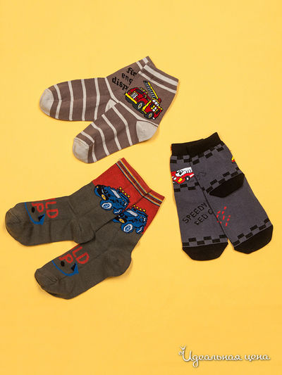 Набор носков 3 пары, Pattino, цвет мультиколор