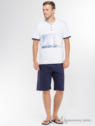 Комплект Denny's, цвет белый,  тёмно-синий