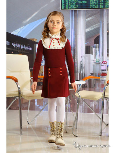 Юбка Маленькая Леди, цвет бордовый