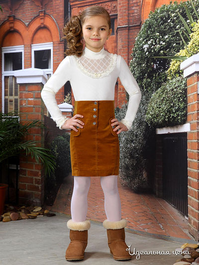 Юбка Маленькая Леди, цвет оранжевый